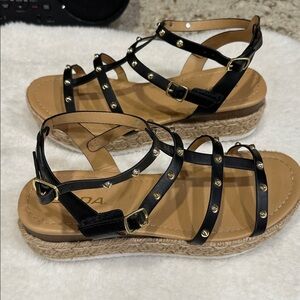 Soda platform sandals.